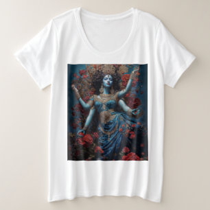 Strahlen der Kali Große Größe T-Shirt