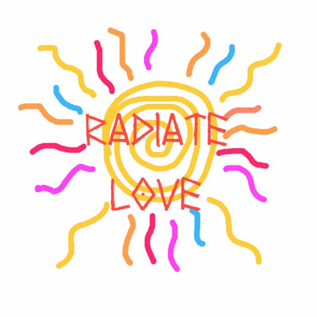 strahlen Sie Liebeskulpturmagneten aus Fotoskulptur Magnet (Vorne)