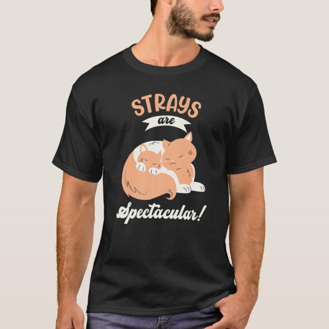 Strahlen sind spektakuläre Stray Cat T-Shirt (Vorderseite)