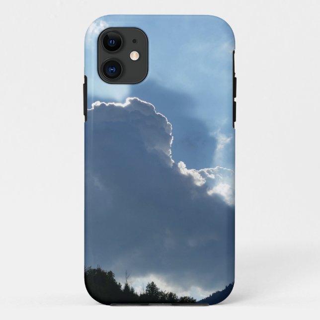 Strahlen und Wolken Case-Mate iPhone Hülle (Rückseite)