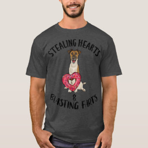 Strahlen von Herz-Blade-Furzen glatt für Terrier V T-Shirt