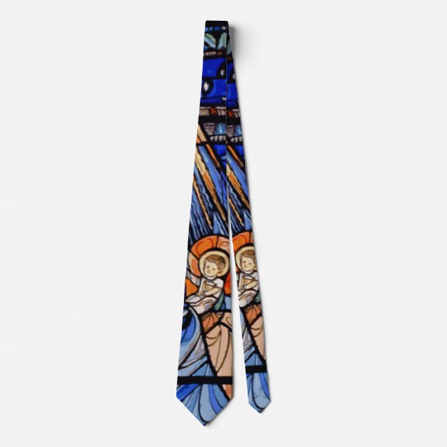 Strahlen von Krippe aus festem Glas Blau Krawatte (Vorderseite)