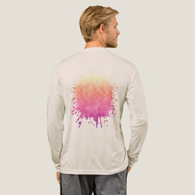 Strahlende Blüte Tri-Blend Shirt (Voller Rücken)