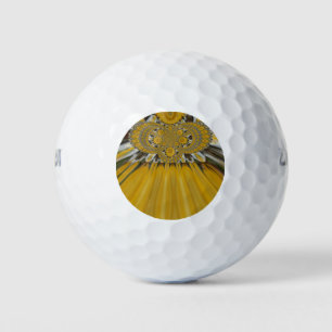 Strahlende Blüten: Goldene Sonnenblumen: Öko Chic  Golfball