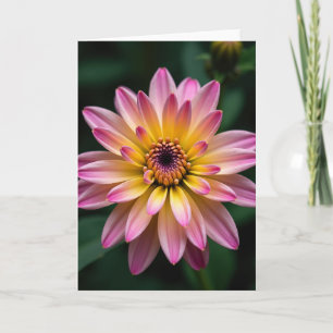 Strahlende Blüten-Kunstkarte Karte