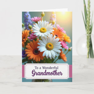 Strahlende Blüten Mütter Karte