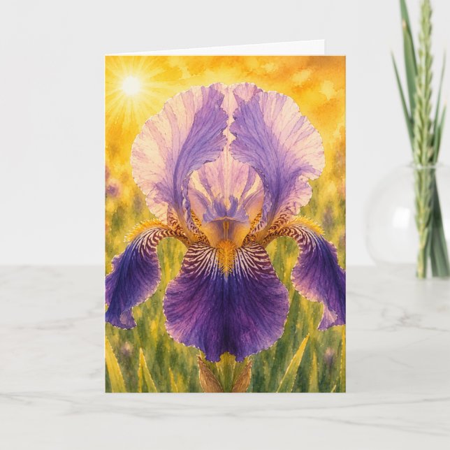 Strahlende Blütenblatt-Serie – IRIS Karte (Vorderseite)