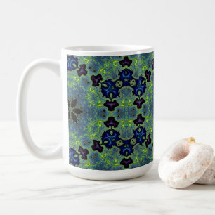 Strahlende Fraktal-Symphonie Kaffeetasse