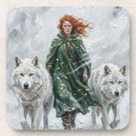 Strahlende Friedens-Tauben-Laterne Imbolc Schneegl Getränkeuntersetzer