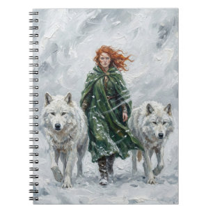 Strahlende Friedenstaubenlaterne Imbolc Schneeglöc Notizblock