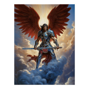 Strahlende Garde Erzengel Michael Poster