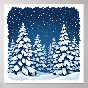 Strahlende goldene Herbst-Bergtäler Poster