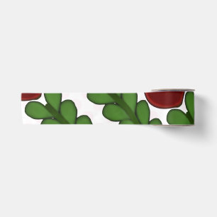 Strahlende Herzblumen Botanisches Einwickelpapier Satinband