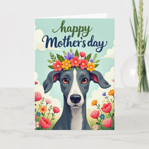Strahlende Hundemutter-Tageskarte Karte