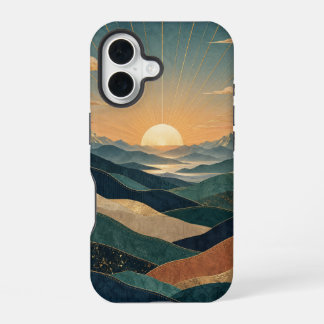 Strahlende Kämme iPhone 16 Hülle