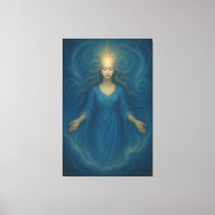 Strahlende Meeresgöttin – Lumineszierender Geist E Leinwanddruck