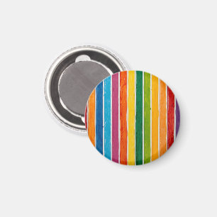 Strahlende Regenbogenstreifen Magnet