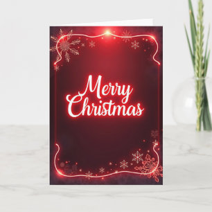 Strahlende Schrift Weihnachtskarte Karte