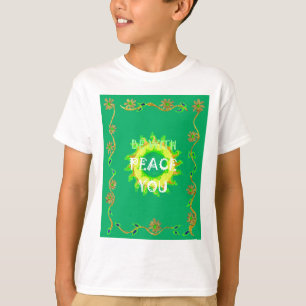 Strahlende Sonne: Friede Sei Mit Euch Inspirativer T-Shirt