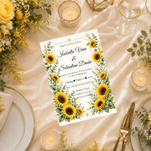 Strahlende Sonnenblume Herbstzauber Hochzeit
