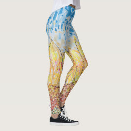 Strahlende Sonnenblüte Leggings