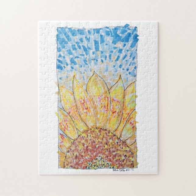 Strahlende Sonnenblüte Puzzle (Vertikal)