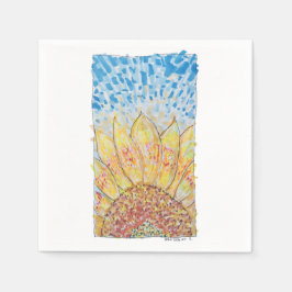 Strahlende Sonnenblüte Serviette
