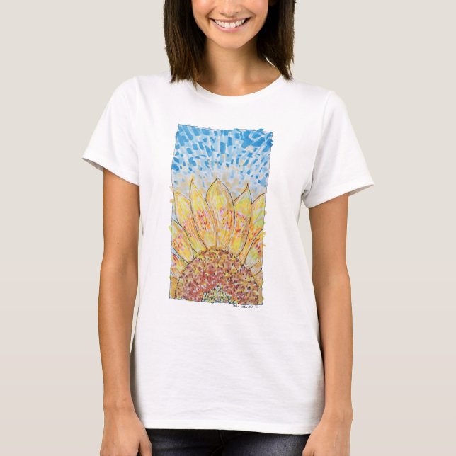 Strahlende Sonnenblüte T-Shirt (Vorderseite)