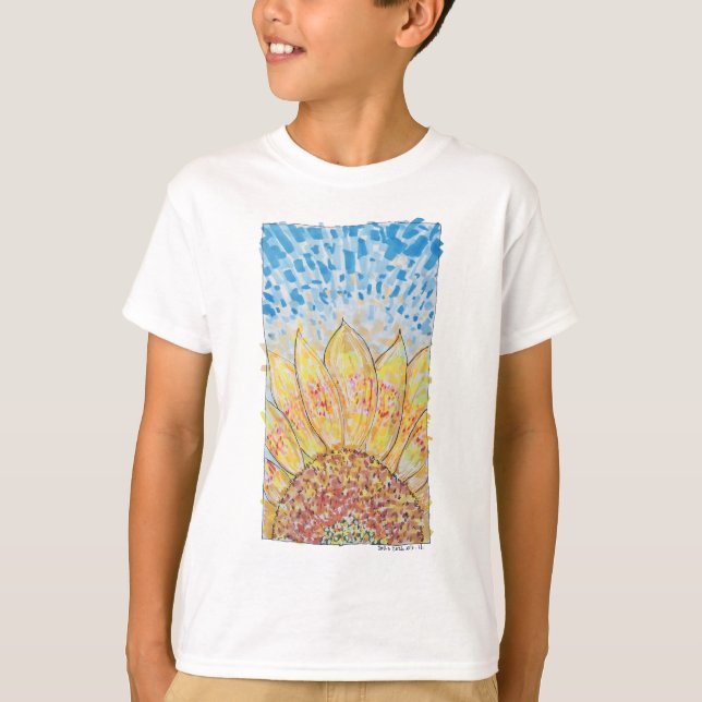 Strahlende Sonnenblüte T-Shirt (Vorderseite)