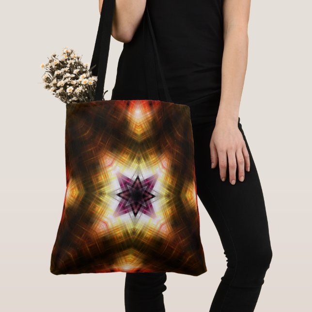 Strahlender geometrischer Sternenexplosion mit abs (Von Nahem)