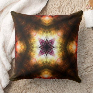 Strahlender geometrischer Sternenexplosion mit abs Kissen