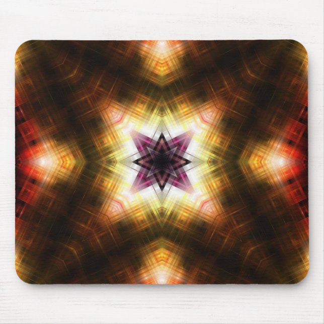 Strahlender geometrischer Sternenexplosion mit abs Mousepad (Vorne)