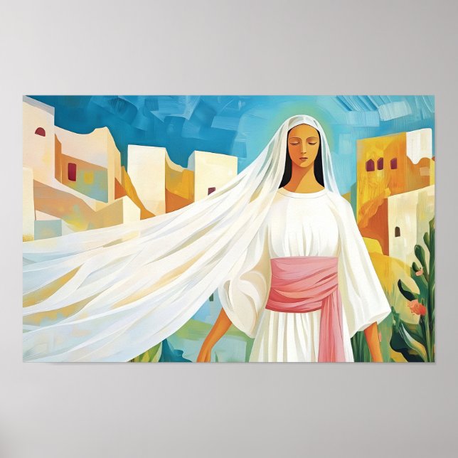 Strahlender Glaube der heiligen Agatha Poster (Vorne)