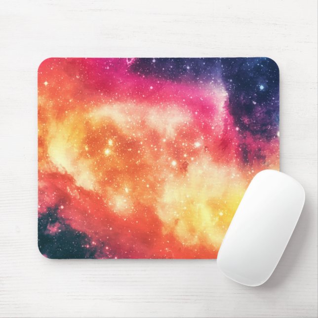 Strahlender kosmischer Nebel Mousepad (Mit Mouse)