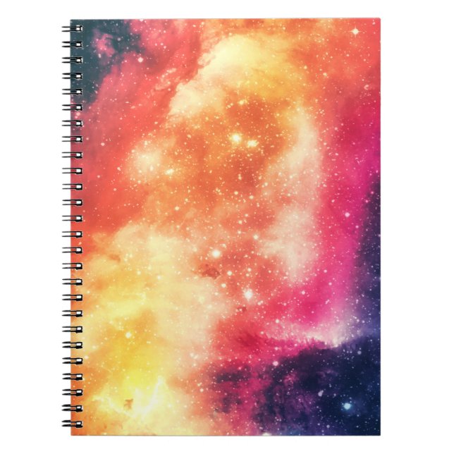 Strahlender kosmischer Nebel Notizblock (Vorderseite)