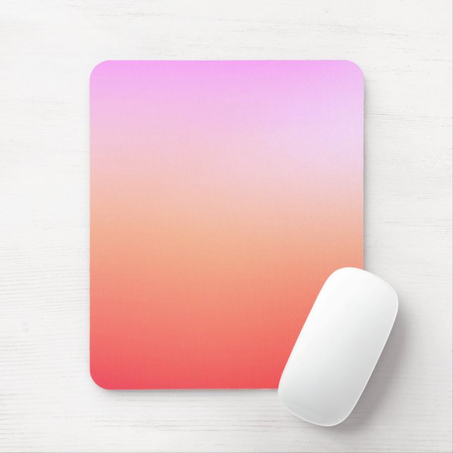 Strahlender Pastell-Sonnenuntergangsverlauf Mousepad (Mit Mouse)