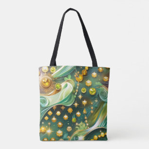 Strahlender Peridot Citrin Mondglanz