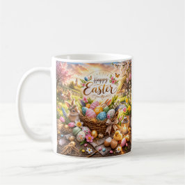 Strahlender Sonnenaufgang Frohe Ostern Kaffeetasse