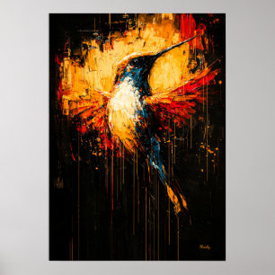 Strahlender zeitgenössischer expressionistischer K Poster