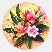 Strahlendes Blumenbouquet-Glühen