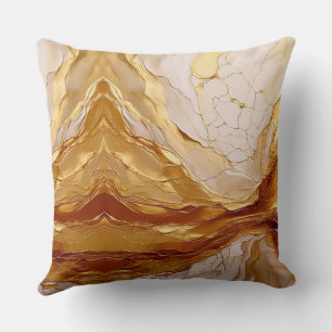 Strahlendes Gold & Elfenbein Kissen
