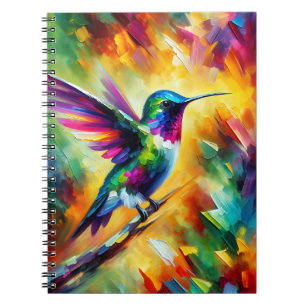 Strahlendes Kolibri-Morgentagebuch Notizblock