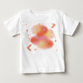 Strahlendes Sternenexplosions-Abstraktdesign Baby T-shirt