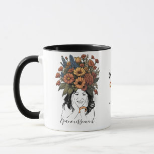 Strahlendes Wachstum: Weibliche Ermächtigung Tasse