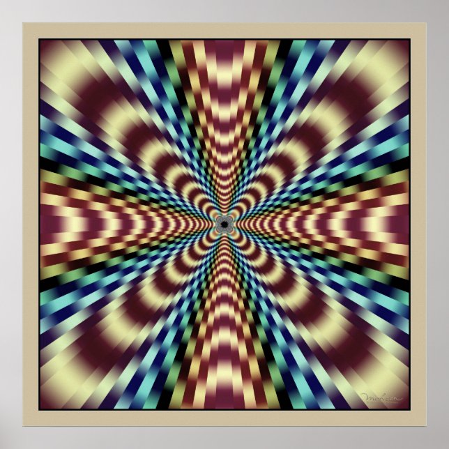 Strahlenoptische Illusion Poster (Vorne)