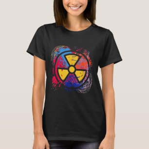 Strahlensymbol der Nuklearmedizin Farbige Radiolog T-Shirt