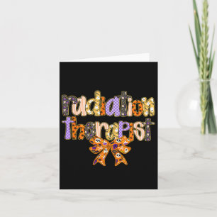 Strahlentherapeut Halloween Coquette Pumpkin Krass Karte