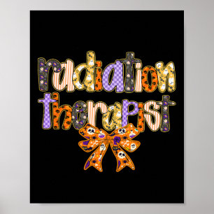 Strahlentherapeut Halloween Coquette Pumpkin Krass Poster
