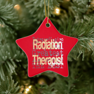 Strahlentherapeut Keramik Ornament