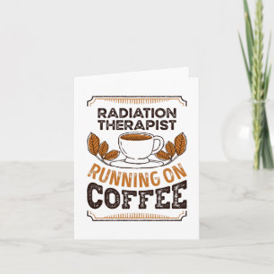 Strahlentherapeut läuft auf Kaffee Koffein Gif Karte